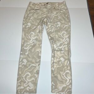 J. McLaughlin Women's Camouflage Jeans Skinny Zipper Size 8